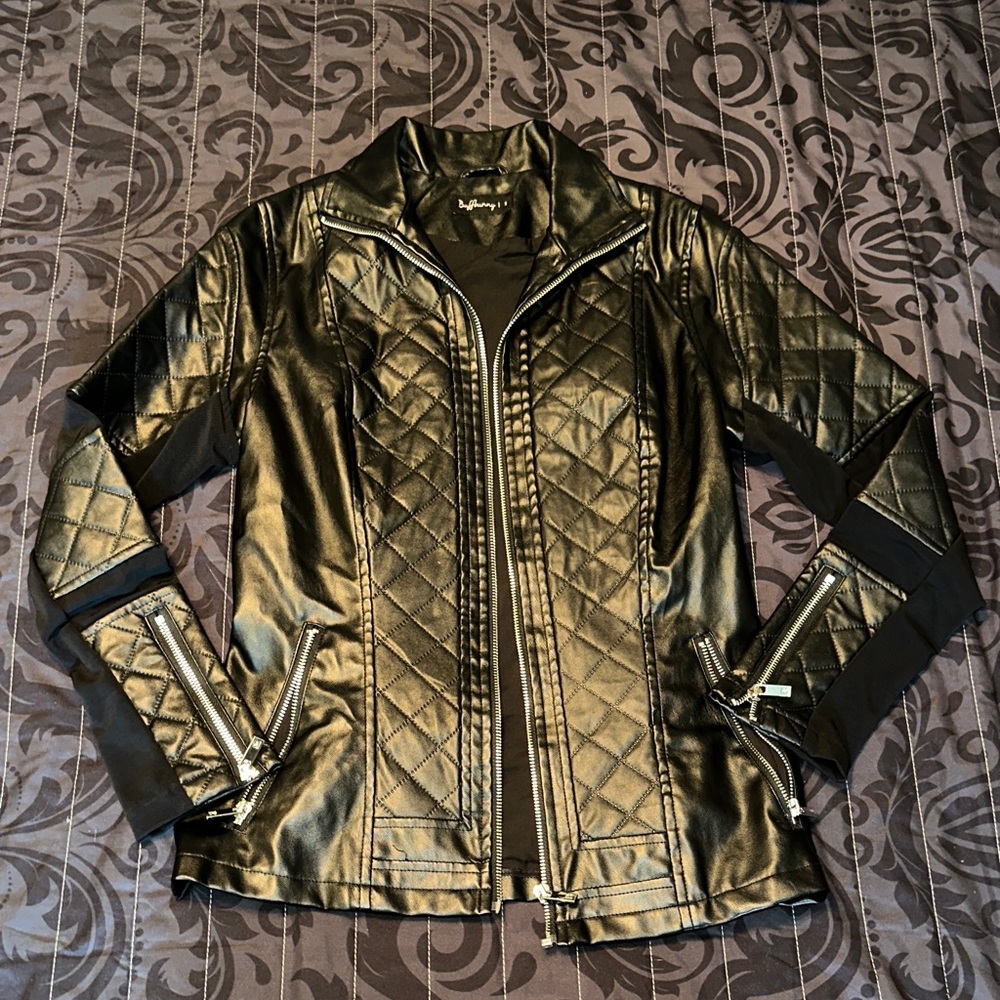 Black “Leather” Women's Jacket